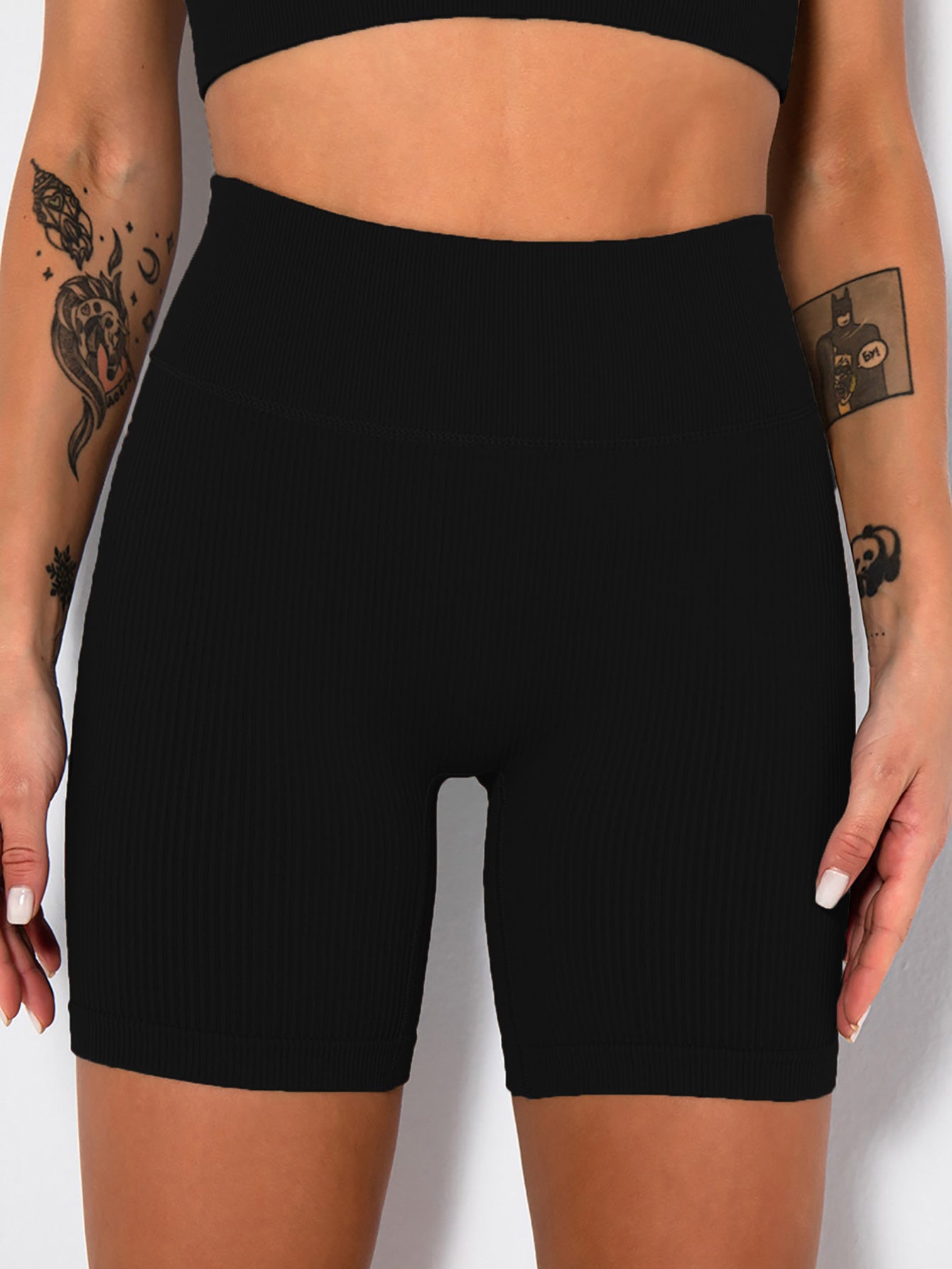 4 Pack Ribbed Soft New Cheap Women's High Waisted Biker Shorts Anti Chafing Slip Shorts Shorts Underwear Yoga Workout Shorts