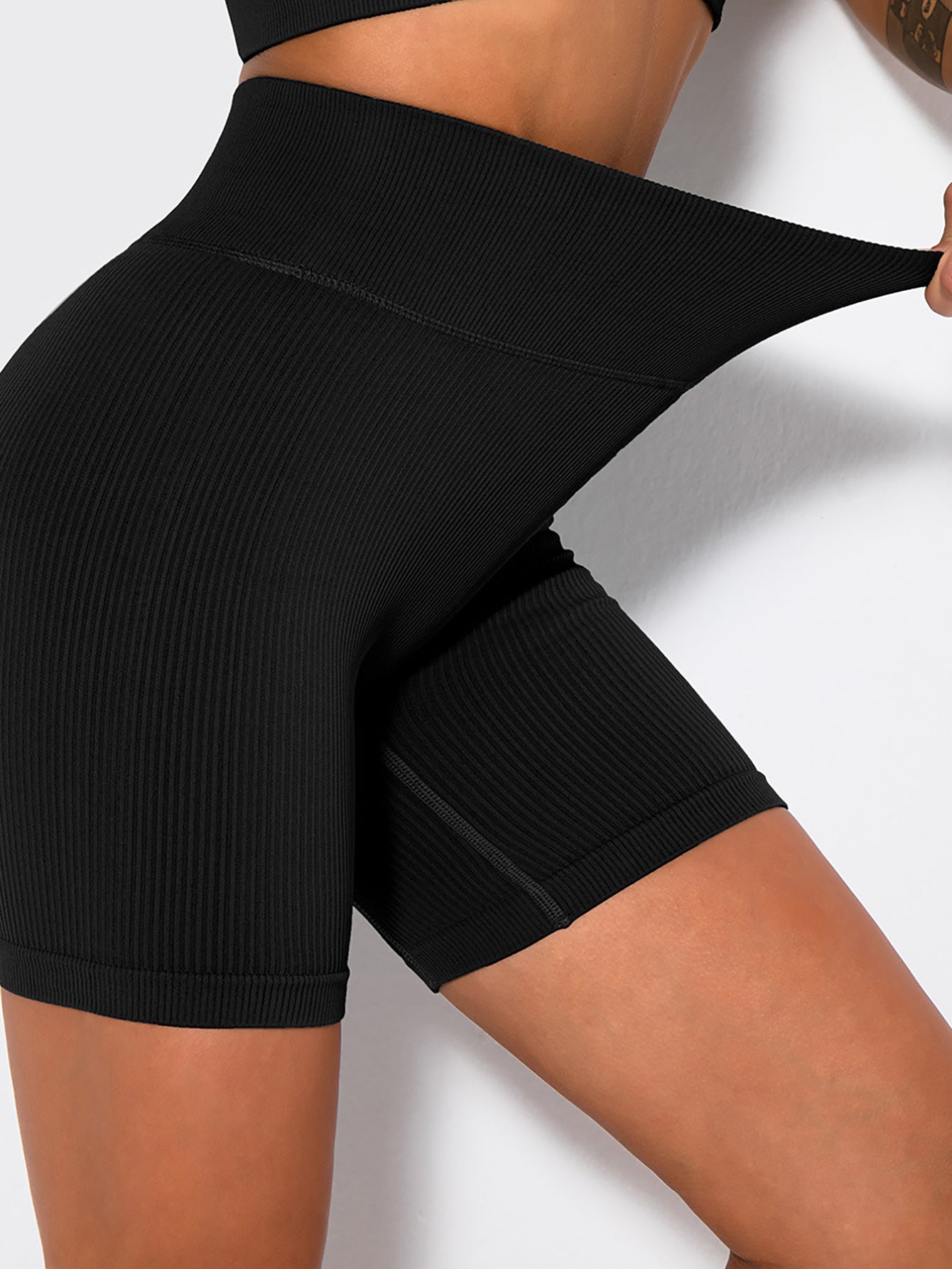 4 Pack Ribbed Soft New Cheap Women's High Waisted Biker Shorts Anti Chafing Slip Shorts Shorts Underwear Yoga Workout Shorts